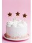 Kahverengi Yıldız Simli Eva Kürdan Cupcake Toppers Cupcake Çubuğu 12'li 2