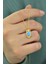 925 Ayar Gümüş Gold Kaplama Opal Baykuş Kolye 2