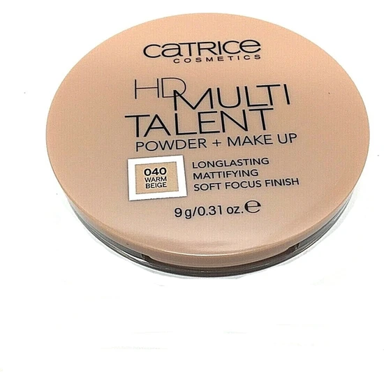Catrice Cosmetics Hd Multi Talent Powder + Makeup, 040 Warm Beige