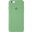 Apple iPhone 6 ile Uyumlu Kapak Yıldız Logolu Içi Kadife Lansman Silikon Kılıf - Yeşil 1
