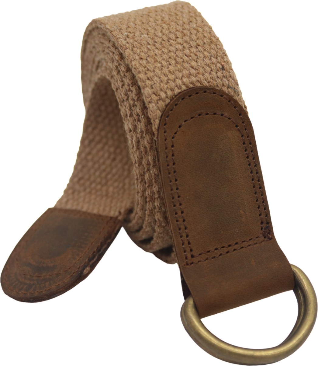 Anatolia Craft Derili 3cm En Bayan Kadın Kız Için Taba D Halkalı Antik Tokalı Dokuma Pamuklu Kanvas Spor Kot Bez Kemer