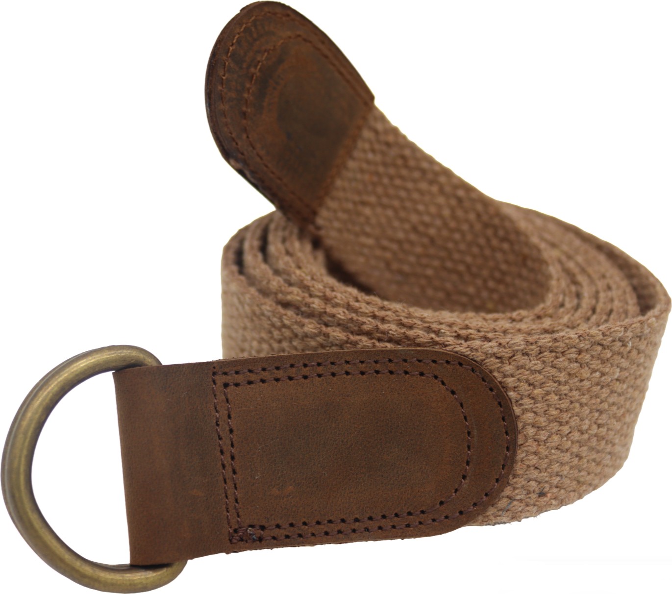 Anatolia Craft Derili 3cm En Bayan Kadın Kız Için Taba D Halkalı Antik Tokalı Dokuma Pamuklu Kanvas Spor Kot Bez Kemer görsel 2