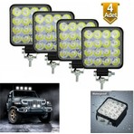 Dekohop Off Road 16 LED 4 Adet  Iş Makinesi Kamyon Traktör Projektör Çalışma ve Sis Lambası 48 Watt