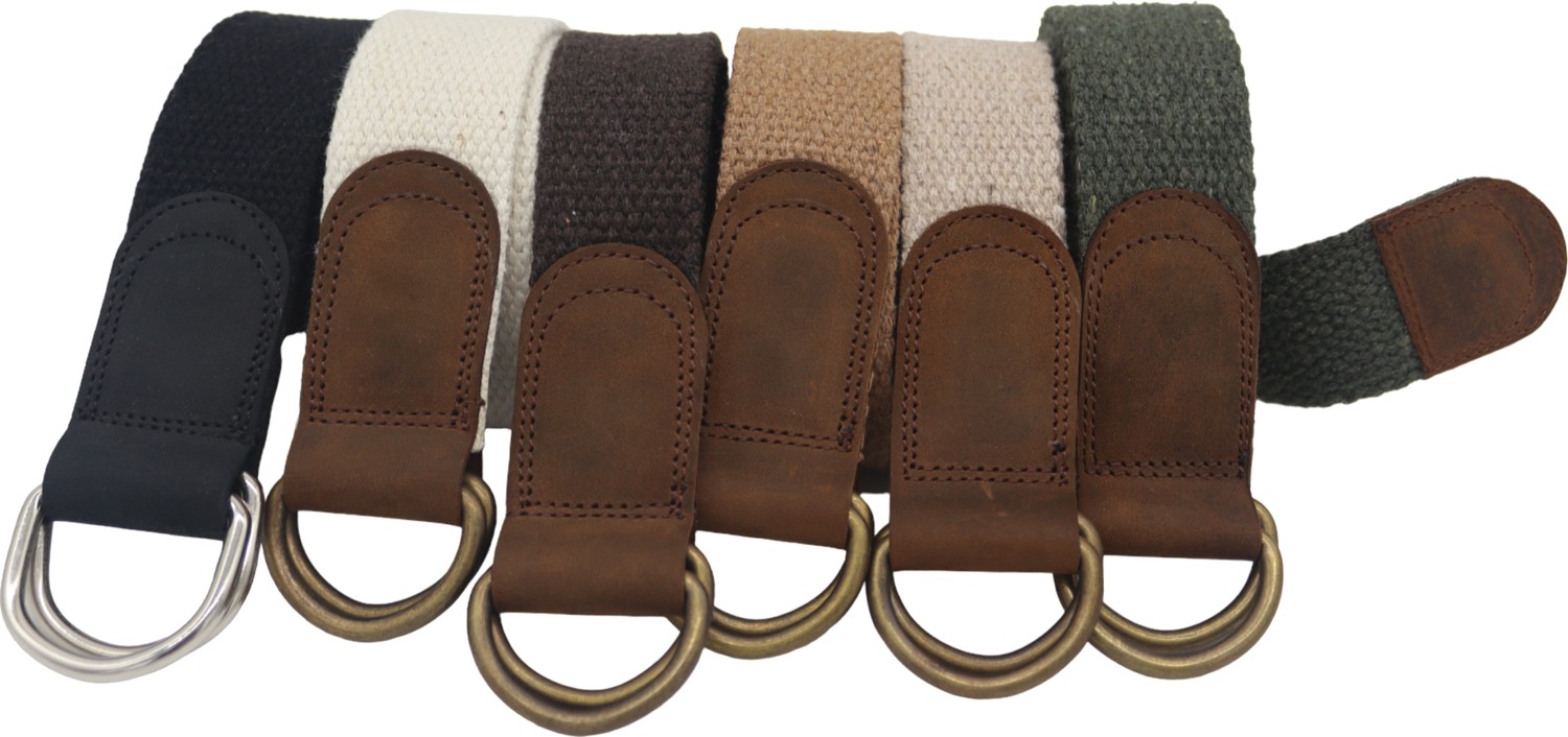 Anatolia Craft Derili 3cm En Bayan Kadın Kız Için Taba D Halkalı Antik Tokalı Dokuma Pamuklu Kanvas Spor Kot Bez Kemer görsel 3
