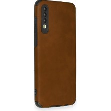 Samsung Galaxy A70 Kılıf Deri Tasarım Yeni Lüx Silikon