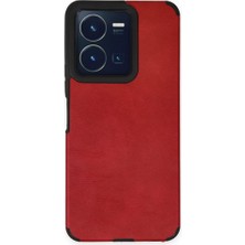 Vivo Y35  Kılıf  Deri Tasarım Yeni Lüx Silikon