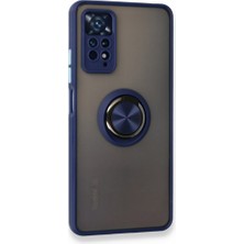 Xiaomi Redmi Note 11 Pro Kılıf Standlı Yüzüklü Buzlu Tasarım Arka Kapak