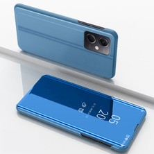 Lr Joyful Xiaomi Poco X5 Pro 5g / Redmi Note 12 Pro Speed ​​5g / Not 12 Pro 5g Pencere Pu Deri Telefon Kılıfı Elektrokaplatma Ayna Yüzey Stand Kapağı (Yurt Dışından)