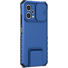 Lr Joyful Xiaomi Poco X5 5g Pc + Tpu Kickstand Telefon Kılıfı Slayt Kamera Kapağı (Yurt Dışından)