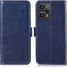 Lr Joyful Xiaomi Redmi Note 12 Turbo / Poco F5 5g Anti-Damla Telefon Kasası Çılgın At Dokusu Pu Deri Cüzdan Kapağı (Yurt Dışından)