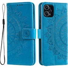 Lr Joyful Xiaomi Redmi Note 12 Turbo / Poco F5 5g Cüzdan Pu Deri Kılıf Mandala Çiçek Dışında Stand Kapağı (Yurt Dışından)