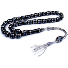 Tesbih Rüyası Gümüş Işlemeli Eskitme Erzurum Oltutaşı Tesbih