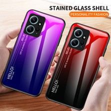 Lr Joyful Xiaomi Redmi Note 12 4g Telefon Kılıfı Temperli Cam+Pc+Tpu Gradyan Cep Telefonu Kapağı (Yurt Dışından)