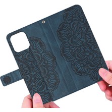 Lr Joyful Xiaomi Redmi Note 12 4g Pu Deri Mandala Çiçeği Baskılı Telefon Kılıfı Cüzdan Stand Flip Cover (Yurt Dışından)