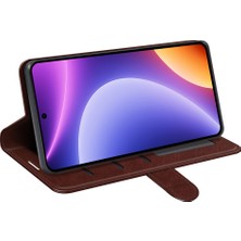 Lr Joyful Xiaomi Redmi Note 12 Turbo / Poco F5 5g Pu Deri Telefon Kapağı Çılgın At Doku Cüzdan Stand Kılıfı (Yurt Dışından)