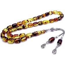 Tesbih Rüyası Fosil Parçacıklı Kapsül Beyrut Kehribar Tesbih