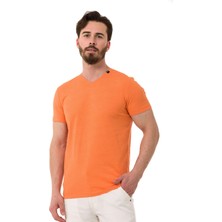 Cipo & Baxx CT773 Turuncu Erkek Tshirt