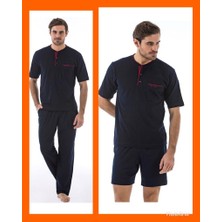 Pierre Cardin 5370 Pijama Şort 3 Lü Damat Çeyiz Seti