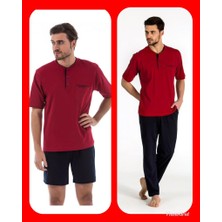 Pierre Cardin 5370 Pijama Şort 3 Lü Damat Çeyiz Seti