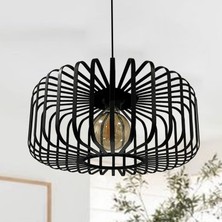 Bamyum Sante Siyah Sarkıt Avize Iç Mekan Aydınlatma Dekoratif Mutfak Hol Cafe Ofis