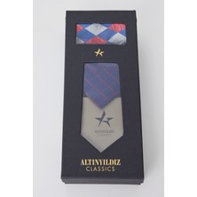 ALTINYILDIZ CLASSICS Erkek Desenli Kravat-mendil-ac Elite (100 ML) Edp Parfüm Set