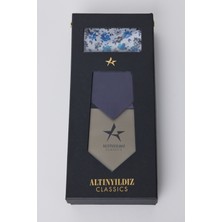 ALTINYILDIZ CLASSICS Erkek Desenli Kravat-mendil- Ac Elite (100 ML) Edp Parfüm Set