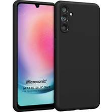 Microsonic Matte Silicone Samsung Galaxy M14 Kılıf Siyah