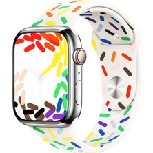 Novstrap Apple Watch Se 40MM ile Uyumlu Kordon Pride Style Jel Silikon Kordon Kayış