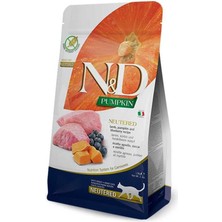 E - Petmama N&d Pumpkin Kuzu Etli Bal Kabaklı ve Yaban Mersinl Tahılsız Kısırlaştırılmış Kedi Maması 1,5 kg - Farmapets