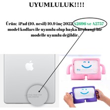 Wowacs Apple iPad (10. Nesil) 10.9 Inç 2022 A2696 A2757 Uyumlu Silikon Kollu Çocuklar Için Tablet Kılıfı