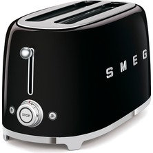 Smeg 50's Style Siyah Kettle - 1x2 Ekmek Kızartma Makinesi ve Filtre Kahve Makine Seti