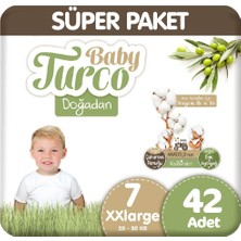 Baby Turco Doğadan Süper Paket 7 Beden Bebek Bezi 42 Adet