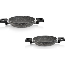 Schafer Eternal Sahan 2'li Set 18+22 cm Granit Yumurta Sahanı