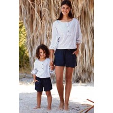 Penye Mood Penye MOOD-8341-KIZ Çocuk Pijama Takımı-Lacivert