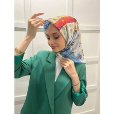 Aker Ipek Koton (Pamuklu) Yaz Serinliği Desenli Eşarp 7801221