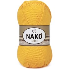 Nako Calico 4285 Sarı El Örgü Ipi