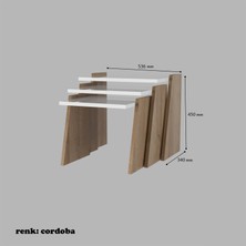 Modilayn 3 Lü Zigon Sehpa Takımı