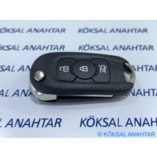 Köksal Anahtar Opel Astra K 3 Tuşlu Kumanda Kabı