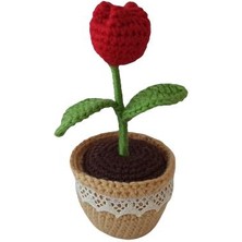 Oyuncak Park Kırmızı Lale Amigurumi Organik