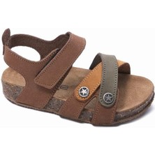Sanbe 512 V 2008 31-36 Erkek Deri Çocuk Sandalet Tarçın