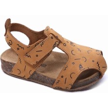 Sanbe 511 V 2001 26-30 Erkek Deri Çocuk Sandalet Camel