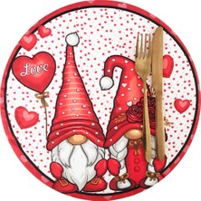 Sister Home Design Aşık Gnomelar Desen Amerikan Servis, Kumaş Supla