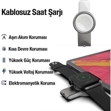 Polhammobile Polham USB ve Type C Girişli Apple Watch 1,2,3,4,5,6,7,8 ve Se Akıllı Saat Şarj Aleti, Akım Korumalı