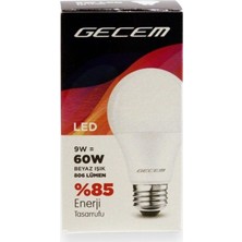 Gecem 9W LED Ampul 10'lu