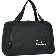 Barberri Siyah Günlük Spor ve Seyahat El Valizi Kabin Boy Su Geçirmez Kumaş Özellikli