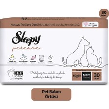 Sleepy Petcare Bakım Seti ( 30'lu Pet Bakım Örtüsü + 60 Yaprak Islak Havlu + 500 ml Şampuan )