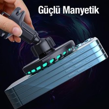 Polhammobile Polham Rgb Işıklı 15W Magsafeli Ultra Hızlı Kablosuz Araç Şarjı ve Telefon Tutucu, Iphone 12,13,14 Serisi