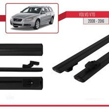 AccessoryPart Volvo V70 2008-2016 Arası ile Uyumlu Basıc Model Ara Atkı Tavan Barı Siyah