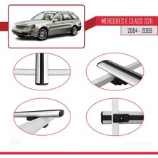 AccessoryPart Mercedes E Class S211 2004-2009 Arası ile Uyumlu Basıc Model Ara Atkı Tavan Barı Gri