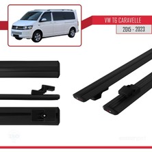 AccessoryPart Volkswagen Caravelle (T6) 2015 ve Sonrası ile Uyumlu Basıc Model Ara Atkı Tavan Barı Siyah